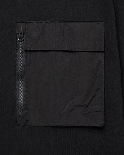 WEEK-END OFFENDER KIDS SWEAT A COL ROND AVEC POCHE NYLON NEVE