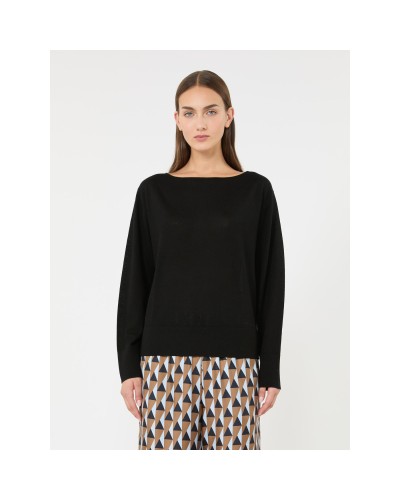 MAX MARA Pull à la coupe carrée et col bateau