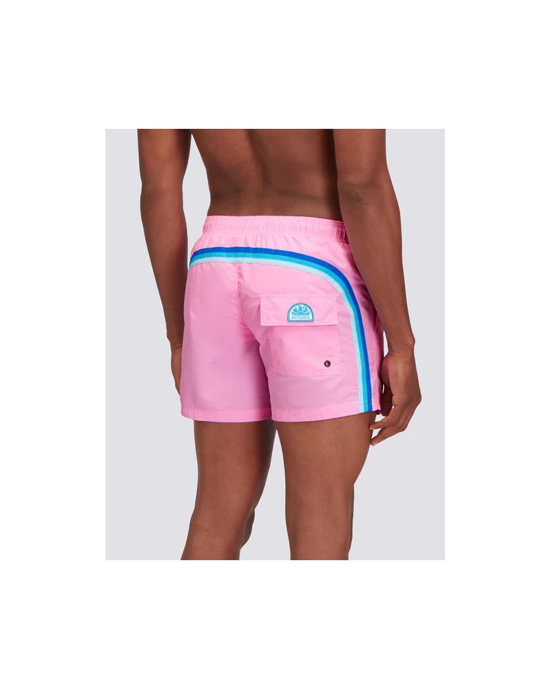 SUNDEK SHORT DE BAIN HOMME À TAILLE ÉLASTIQUE TAFFETA ICONIQUE