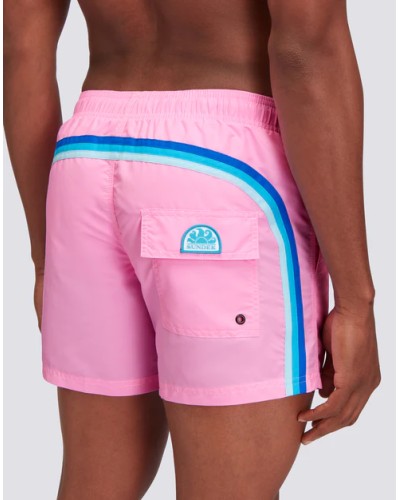 SUNDEK SHORT DE BAIN HOMME À TAILLE ÉLASTIQUE TAFFETA ICONIQUE