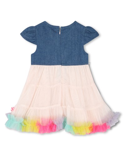 ROBE DENIM BI-MATIERE BILLIEBLUSH
