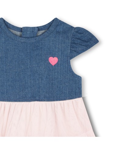 ROBE DENIM BI-MATIERE BILLIEBLUSH