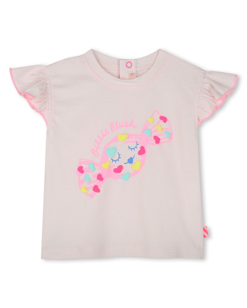 TEE-SHIRT A MANCHES COURTES VOLANTEES BILLIEBLUSH