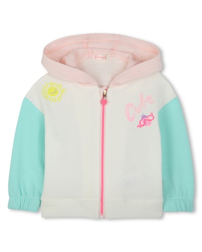 CARDIGAN A CAPUCHE EN MOLLETON BILLIEBLUSH