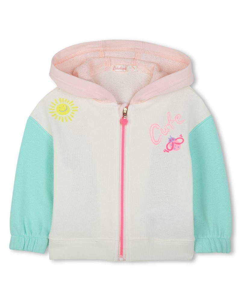 CARDIGAN A CAPUCHE EN MOLLETON BILLIEBLUSH