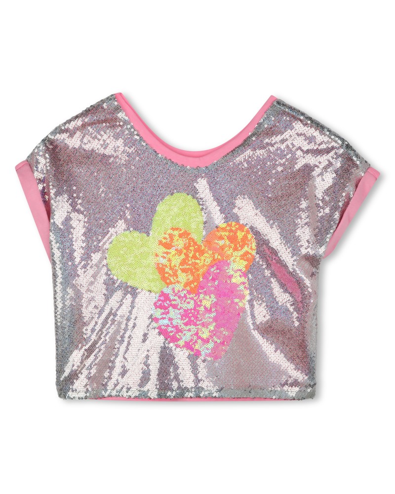 TEE-SHIRT EN SEQUINS BILLIEBLUSH