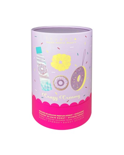 INUWET Coffret mousse de douche et accessoires " fun bath box" - Donut