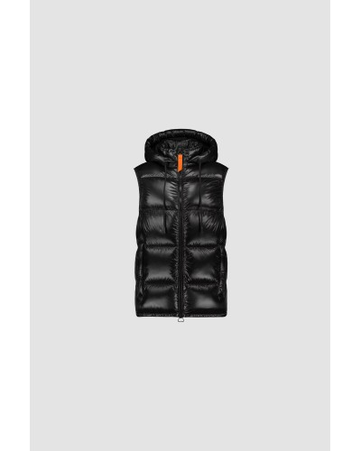 GERTRUDE Doudoune sans manches Enfant Mixte LITTLE CESAR brillante Black