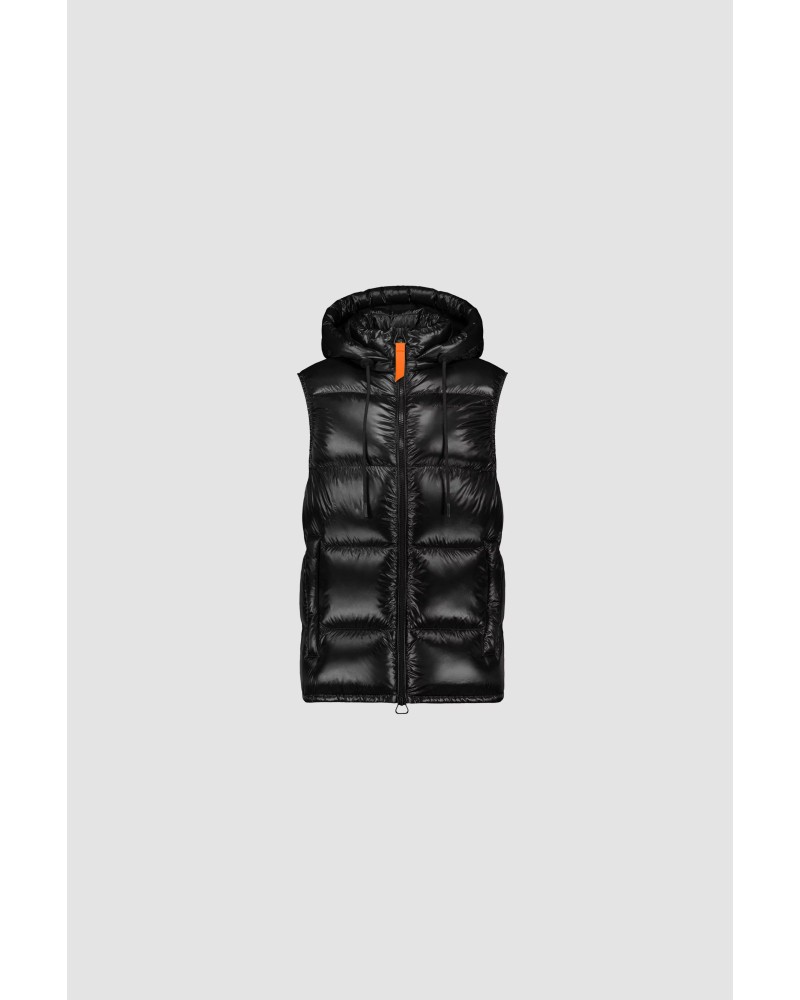 GERTRUDE Doudoune sans manches Enfant Mixte LITTLE CESAR brillante Black