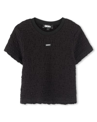 TEE-SHIRT EFFET GAUFFRÉ DKNY