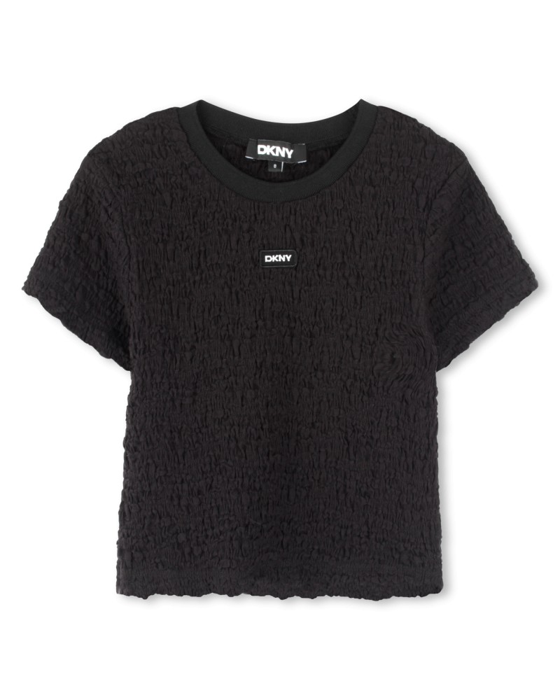 TEE-SHIRT EFFET GAUFFRÉ DKNY