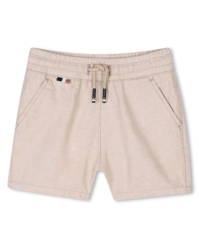 SHORT EN LIN ET COTON BOSS
