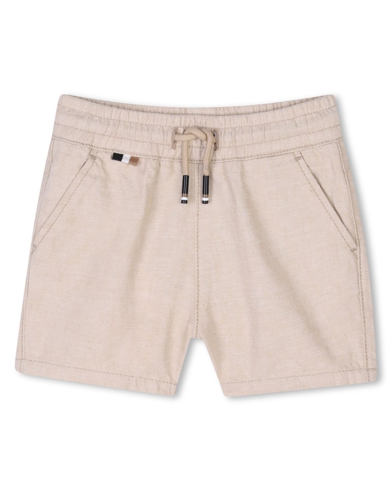 SHORT EN LIN ET COTON BOSS