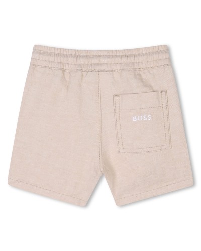 SHORT EN LIN ET COTON BOSS