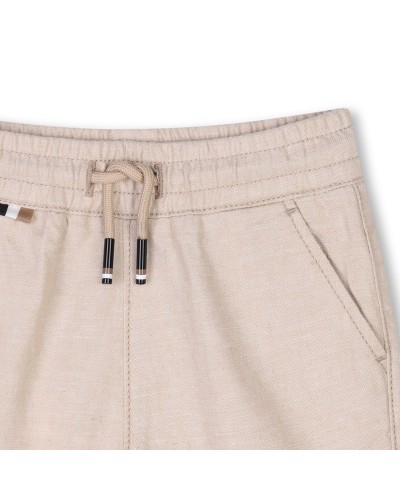 SHORT EN LIN ET COTON BOSS