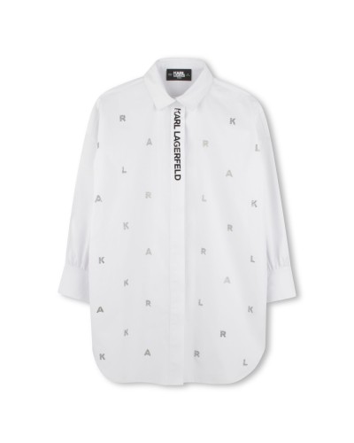 ROBE EN POPELINE KARL LAGERFELD
