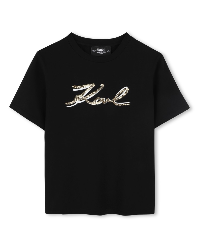 TEE-SHIRT EN JERSY COTON KARL LAGERFELD