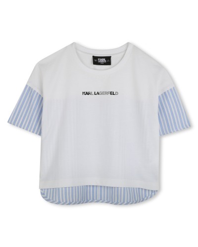 TEE-SHIRT BI MATIERE KARL LAGERFELD