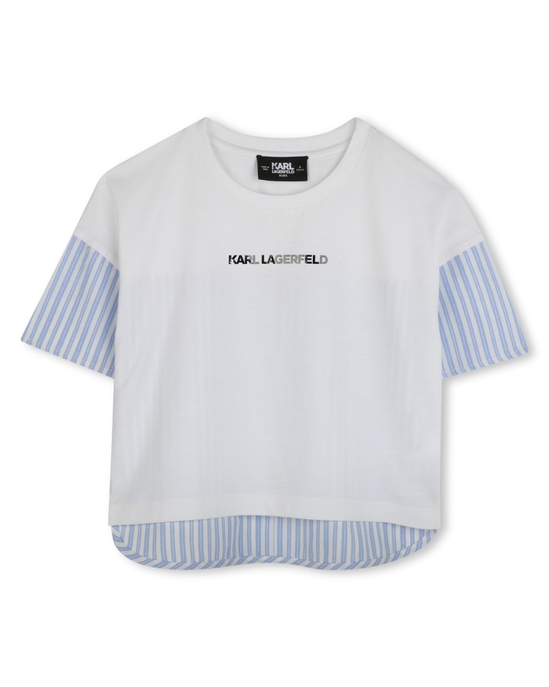TEE-SHIRT BI MATIERE KARL LAGERFELD