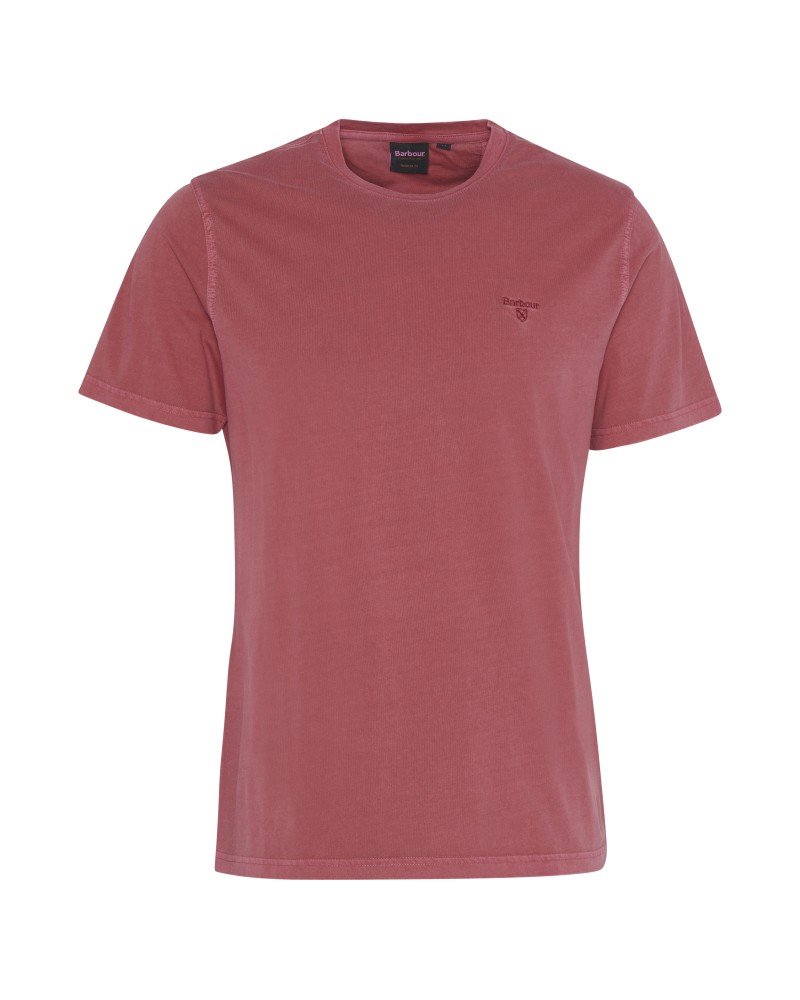 BARBOUR T-SHIRT GARMENT DYED