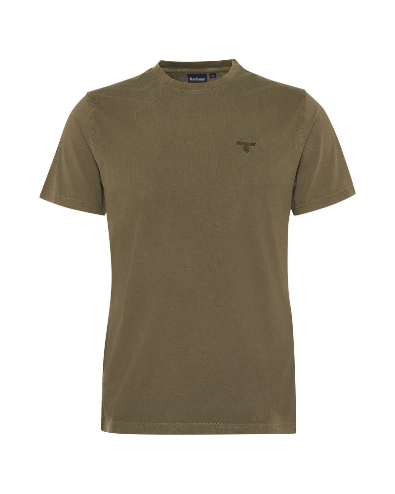 BARBOUR T-SHIRT GARMENT DYED