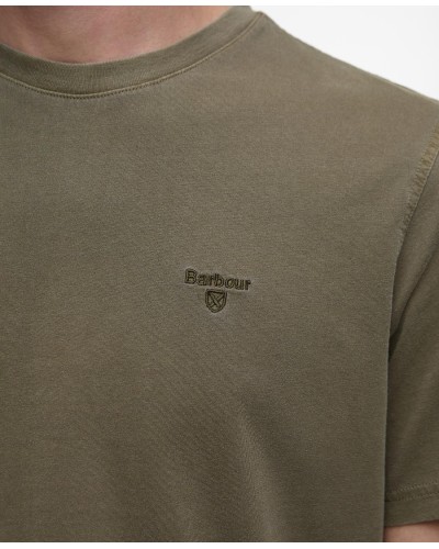 BARBOUR T-SHIRT GARMENT DYED