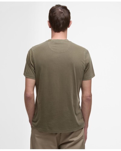 BARBOUR T-SHIRT GARMENT DYED