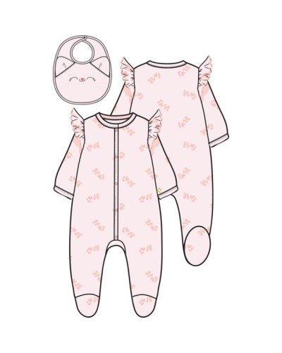 ENS. PYJAMA+BAVOIR BILLIEBLUSH