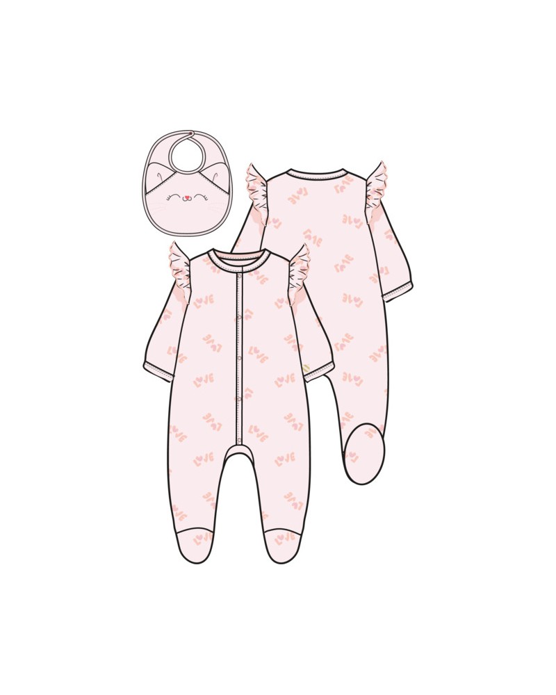 ENS. PYJAMA+BAVOIR BILLIEBLUSH