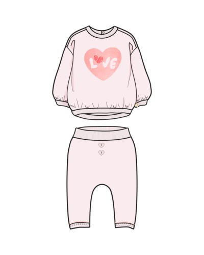 ENSEMBLE SWEAT+PANTALON BILLIEBLUSH
