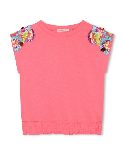 BILLIEBLUSH TEE-SHIRT MANCHES COURTES