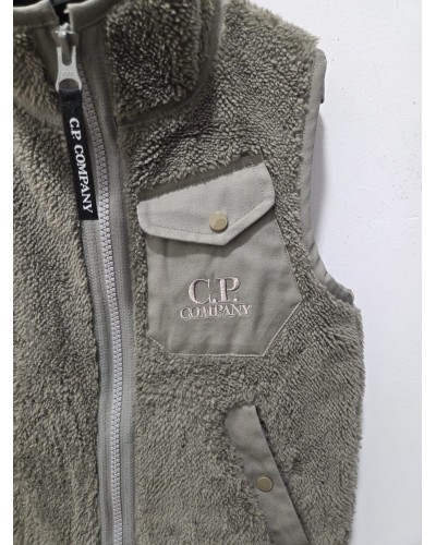 CP COMPANY VESTE SHERPA SANS MANCHES