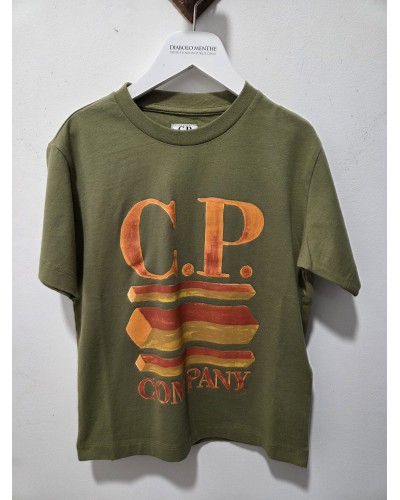 CP COMPANY T-SHIRT MANCHES COURTE IMPRIME