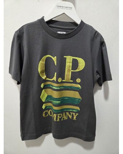 CP COMPANY T-SHIRT MANCHES COURTE IMPRIME
